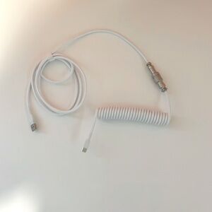 Mechanical Keyboard Coiled Cable Wire Type C USB Port Aviator Coiling Cable